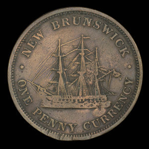 Canada, Province of New Brunswick, 1 penny : 1854