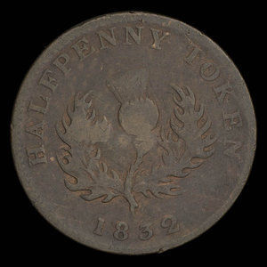 Canada, Province of Nova Scotia, 1/2 penny : 1832