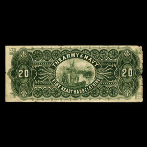 Canada, Army & Navy, no denomination : 1887