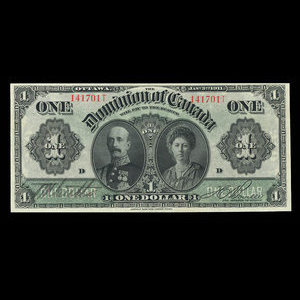 Canada, Dominion of Canada, 1 dollar : January 3, 1911