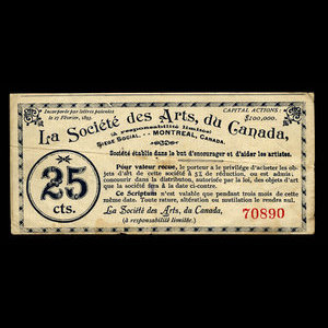 Canada, Society of Arts of Canada, 5 percent : January 23, 1895