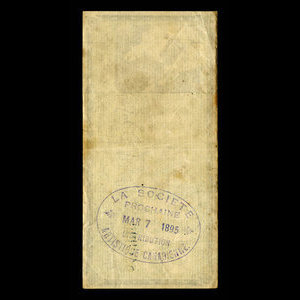 Canada, Canadian Artistic Society Limited, no denomination : March 7, 1895