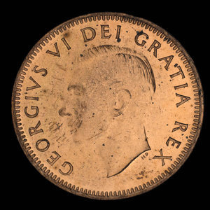 Canada, George VI, 1 cent : 1951