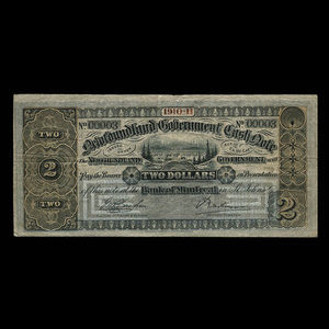 Canada, Government of Newfoundland, 2 dollars : 1911