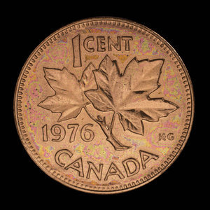 Canada, Elizabeth II, 1 cent : 1976