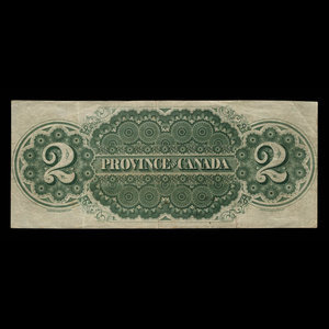 Canada, Province of Canada, 2 dollars : October 1, 1866