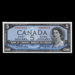Canada, Bank of Canada, 5 dollars : 1954