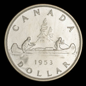 Canada, Elizabeth II, 1 dollar : 1953