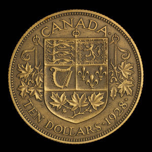 Canada, George V, 10 dollars : 1928