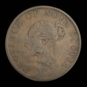 Canada, Province of Nova Scotia, 1/2 penny : 1843