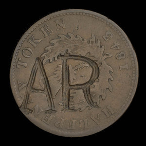 Canada, Province of Nova Scotia, 1/2 penny : 1843
