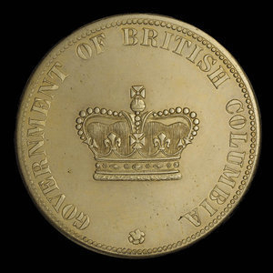 Canada, Government of British Columbia, 20 dollars : 1862