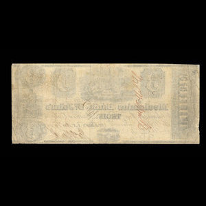 Canada, Mechanics Bank of St. John's, 3 piastres : November 29, 1837