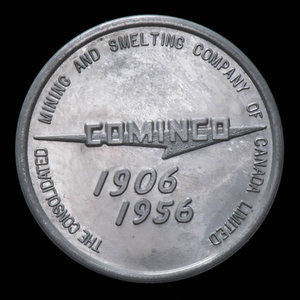 Canada, Cominco, no denomination : 1956