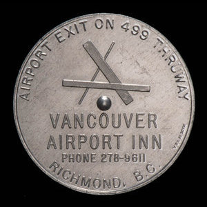 Canada, Vancouver Airport Inn, no denomination : 1971