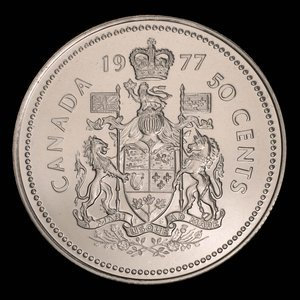 Canada, Elizabeth II, 50 cents : 1977
