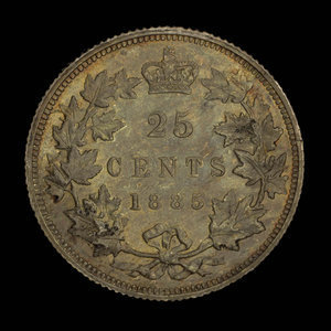 Canada, Victoria, 25 cents : 1885