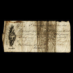 Canada, Shannan, Livingston & Co., 2 pounds : October 23, 1815