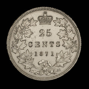 Canada, Victoria, 25 cents : 1871
