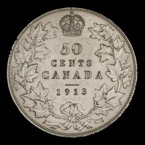 Canada, George V, 50 cents : 1913