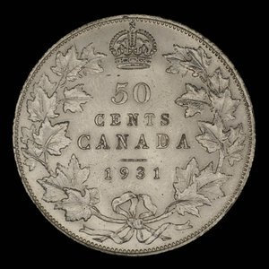 Canada, George V, 50 cents : 1931