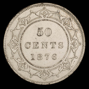 Canada, Victoria, 50 cents : 1876