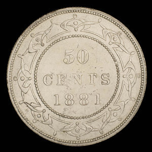Canada, Victoria, 50 cents : 1881