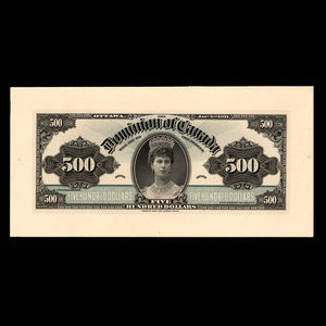 Canada, Dominion of Canada, 500 dollars : January 3, 1911