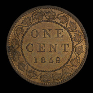 Canada, Victoria, 1 cent : 1859