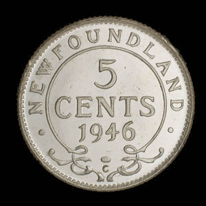 Canada, George VI, 5 cents : 1946