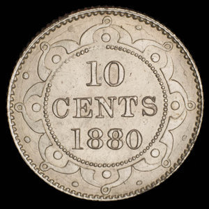 Canada, Victoria, 10 cents : 1880
