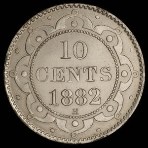 Canada, Victoria, 10 cents : 1882