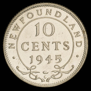 Canada, George VI, 10 cents : 1945