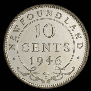 Canada, George VI, 10 cents : 1946