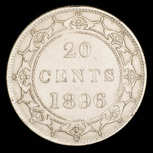 Canada, Victoria, 20 cents : 1896