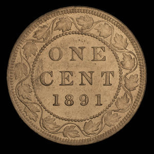 Canada, Victoria, 1 cent : 1891