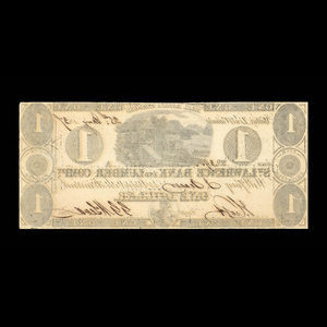 Canada, St. Lawrence Bank & Lumber Company, 1 dollar : May 25, 1837