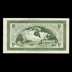 Canada, Canadian Tire Corporation Ltd., 5 cents : 1962