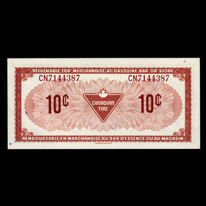 Canada, Canadian Tire Corporation Ltd., 10 cents : 1974