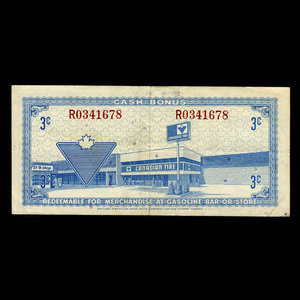 Canada, Canadian Tire Corporation Ltd., 3 cents : 1972
