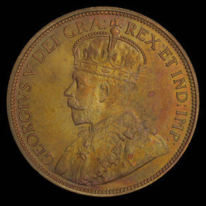 Canada, George V, 1 cent : 1917