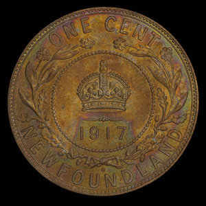Canada, George V, 1 cent : 1917