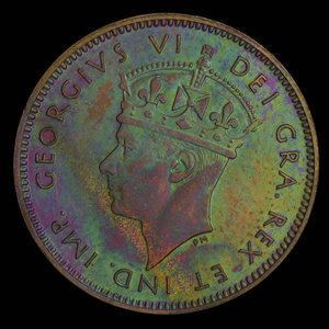 Canada, George VI, 1 cent : 1942