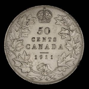 Canada, George V, 50 cents : 1911