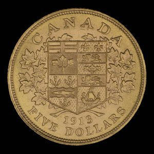 Canada, George V, 5 dollars : 1913
