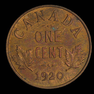 Canada, George V, 1 cent : 1920