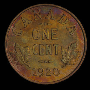 Canada, George V, 1 cent : 1920