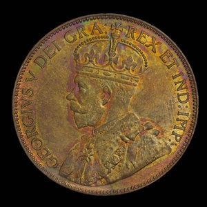 Canada, George V, 1 cent : 1920