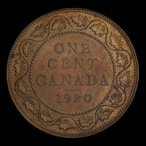 Canada, George V, 1 cent : 1920