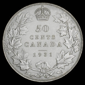 Canada, George V, 50 cents : 1931